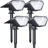 Biling Solar Spot Lights Outdoor, 2-in-1 Solar Landscape Lights 4PC