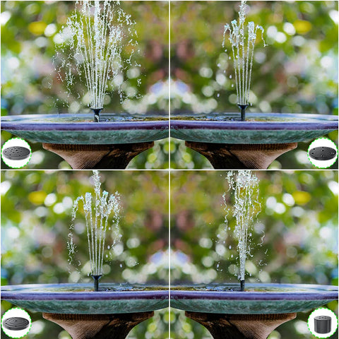 Upgraded Solar Water Pump for Bird Bath & Garden Use