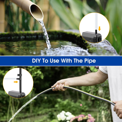 12W Solar Fountain Pump with Filtration & Anti-Dry Protection for Ponds