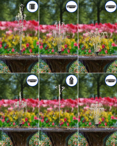 Biling Solar Fountain for Bird Bath & Small Ponds – 2.5W Kit