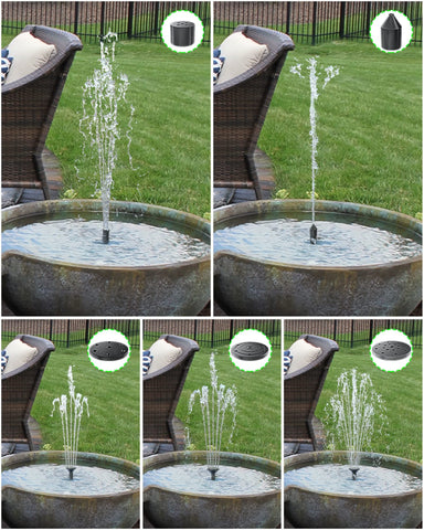 4.5W Solar Fountain Pump for Bird Bath with Auto-Off Protection