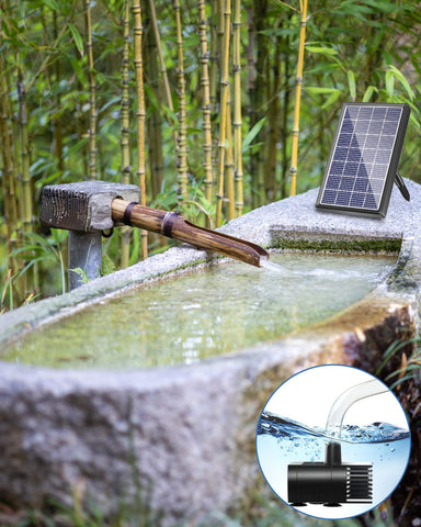 4.5W Solar Fountain Pump for Bird Bath with Auto-Off Protection