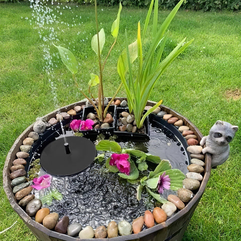 Biling 5.5W Solar Fountain with 3000mAh Battery for Bird Bath & Ponds