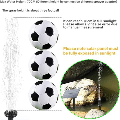 Biling Solar Water Fountain Pump Outdoor for Bird Bath 5.5V/2W