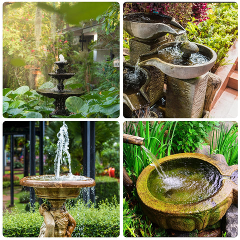 7.5W Solar Water Pump for Small Ponds & Bird Baths with DIY Tubing