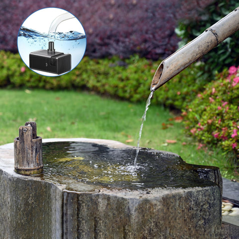 7.5W Solar Water Pump for Small Ponds & Bird Baths with DIY Tubing