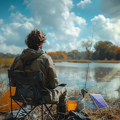 Biling Solar Pond Aerator with Battery Backup, Portable Design Solar Air Pump Pond Bubbler for Outdoor Fish Pond Stock Tank Aquarium