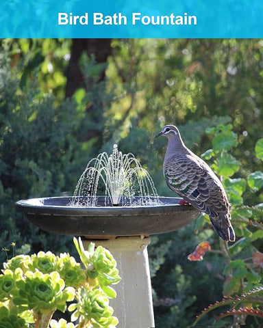 Biling Solar Fountain for Bird Bath with Water Pump Kit, 4.5 W 48 GPH