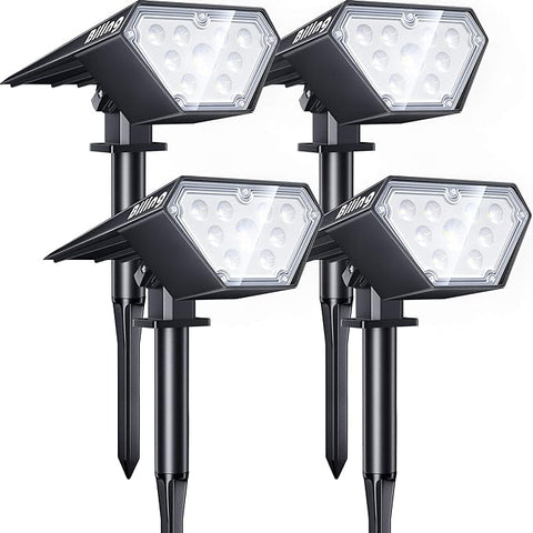 Biling Solar Spot Lights Outdoor, 2-in-1 Solar Landscape Lights 4PC