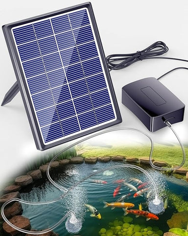 Biling Solar Aerator for Pond with 2200 mAh Battery Backup