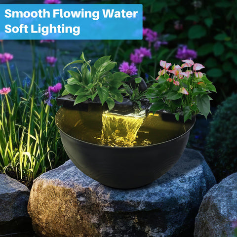 Tabletop Waterfall Pond Kit for Relaxation & DIY Decor