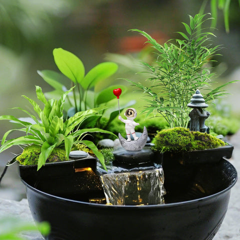 Tabletop Waterfall Pond Kit for Relaxation & DIY Decor