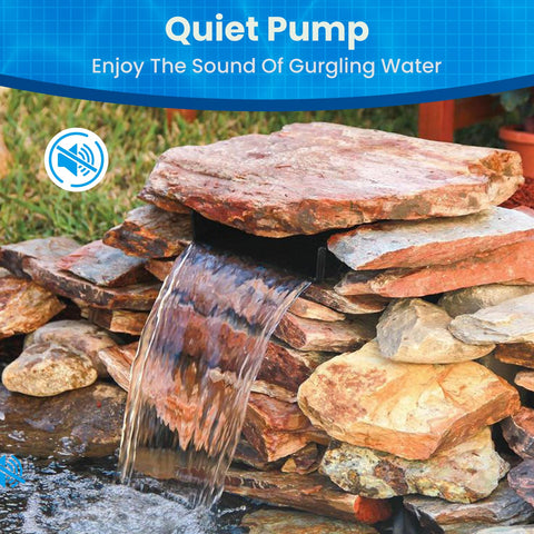 Biling 8" 304 Stainless Steel Pond Waterfall Kit with 660GPH Pump