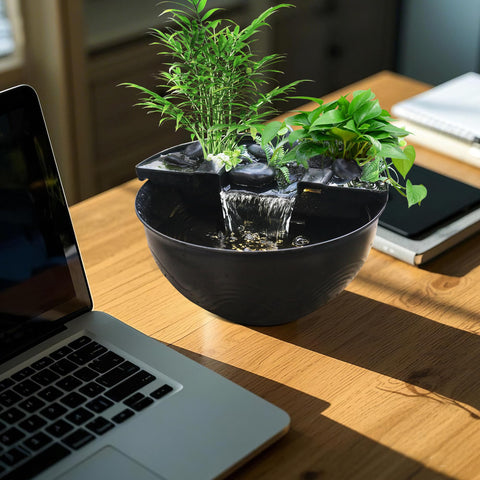 Tabletop Waterfall Pond Kit for Relaxation & DIY Decor